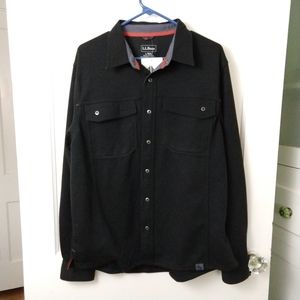 L.L. Bean Polartec Black Overshirt